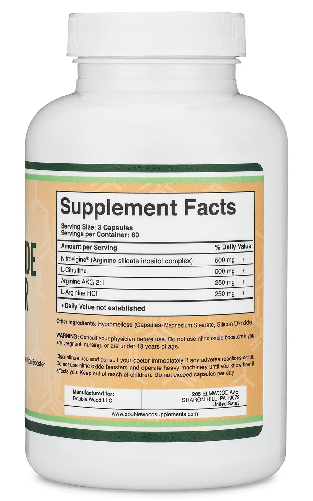 Nitric Oxide Supplement (Stim Free Pre Workout) - Nitric Oxide Booster with Nitrosigine Double Wood Supplements Au supplements