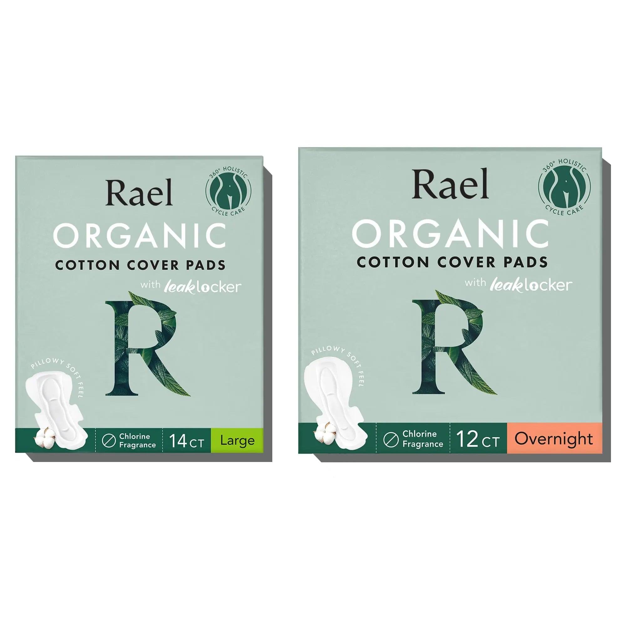 Rael Pads for Women, Organic Cotton Cover - Period Pads with Wings, Sanitary Napkins, Heavy Rael Au supplements