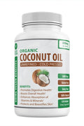 Organic Coconut Oil Capsules 2000mg - 100% Extra Virgin, Cold Pressed for Healthy Skin Going Vegan Au supplements