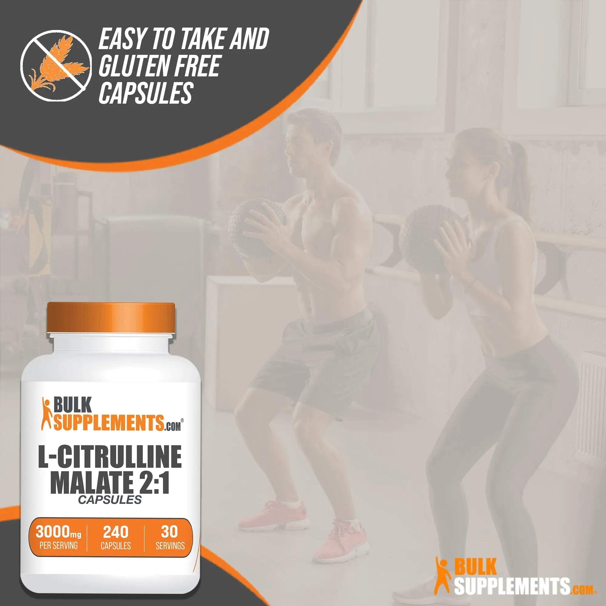 BULKSUPPLEMENTS.COM L-Citrulline Malate Capsules - Citrulline Malate 3000mg BULKSUPPLEMENTS.COM Au supplements