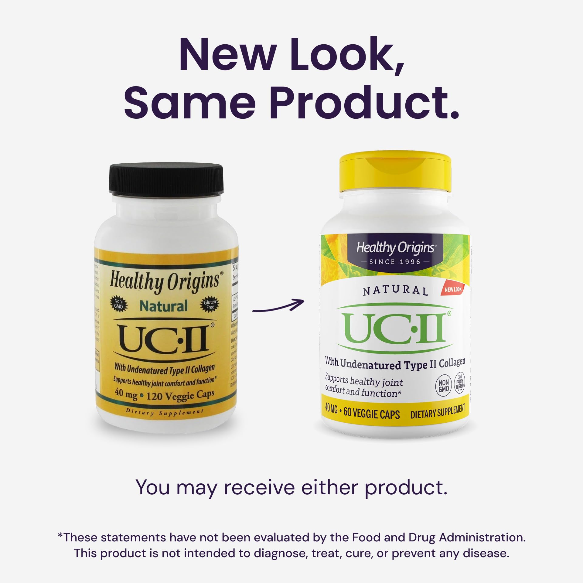 Healthy Origins UC-II 40 mg (Undenatured Type II Collagen, Non-GMO, Gluten Free, Joint Support), 120 Veggie Caps Healthy Origins Au supplements