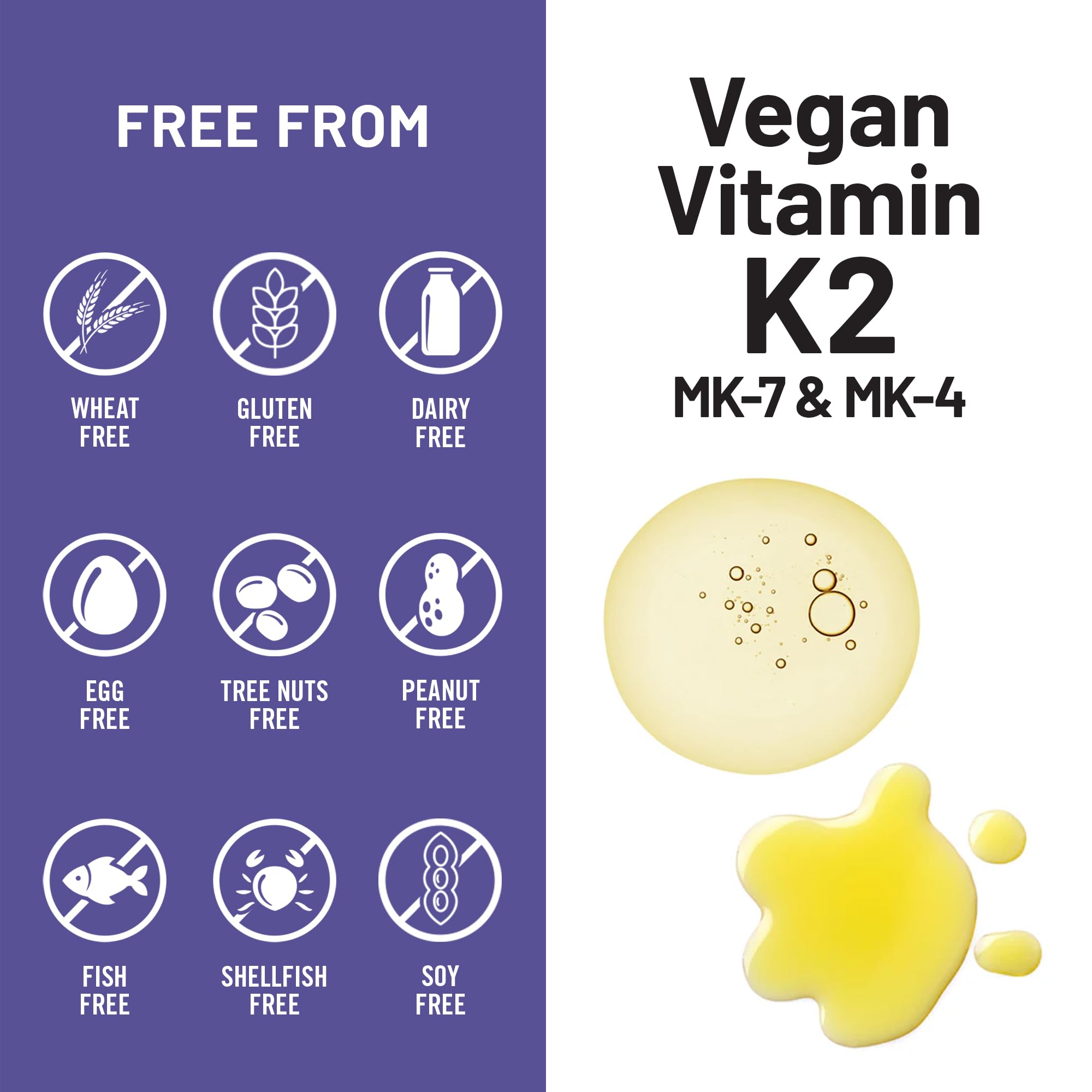 NatureWise Vitamin K2 600mcg Supplement with MK-7 100mcg & MK-4 500mcg - Enhanced Bioavailable Formula - K Complex for Bone and Heart Health