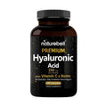 NatureBell Hyaluronic Acid 250mg - 240 Capsules - 250mg Hyaluronic Acid, 5000mcg Biotin & 25 mg Vitamin C - Supports Skin