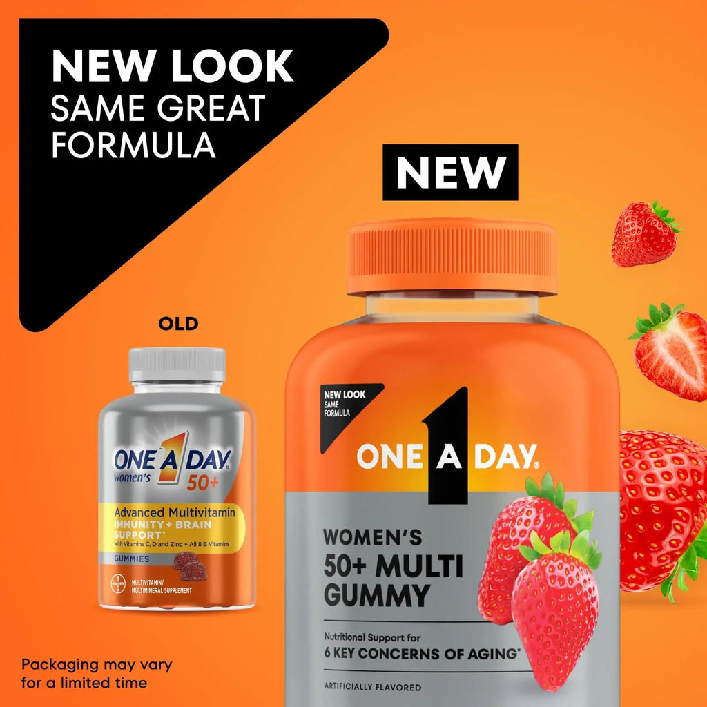 One A Day Multivitamin for Women 50 and Over, Women's Multivitamin Gummy 50 plus for Immune Support ONE A DAY Au supplements