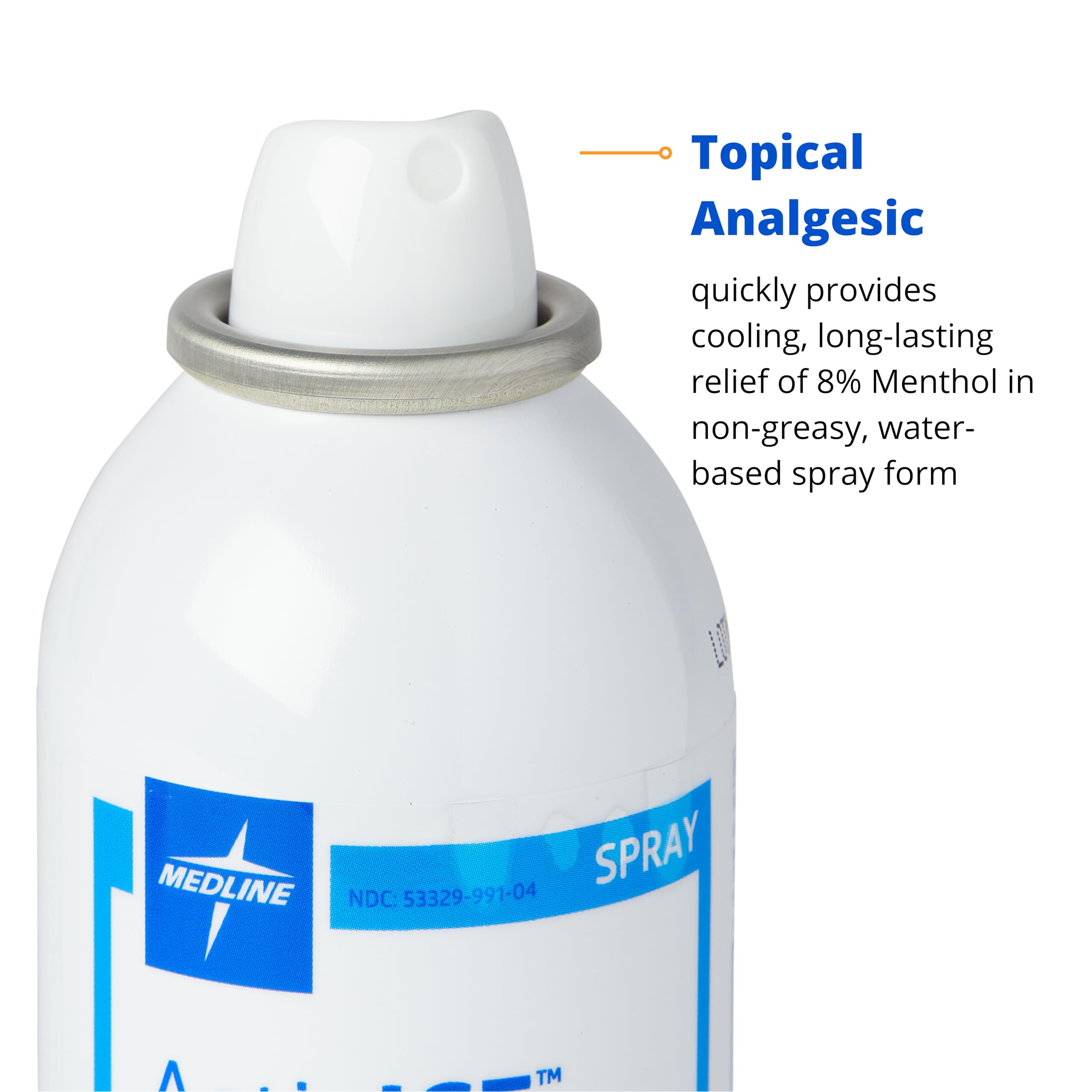 Medline ActivICE Spray Cooling Gel, Topical Pain Relief for Arthritis, Joint, Muscle, Back & Body Aches & Pain, 4 oz Medline Au supplements
