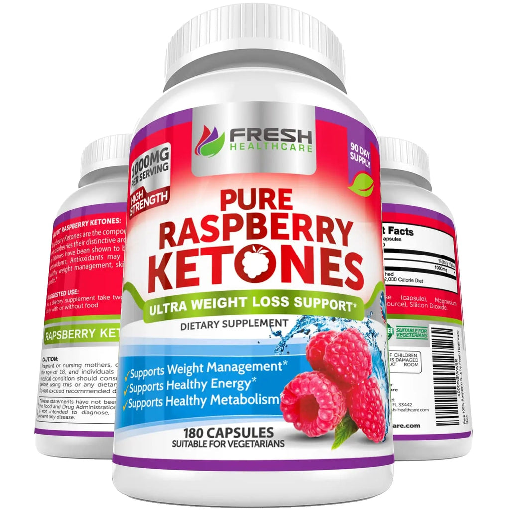 FRESH HEALTHCARE Pure 100% Raspberry Ketones Max 1000mg Per Serving - 3 Month FRESH HEALTHCARE Au supplements