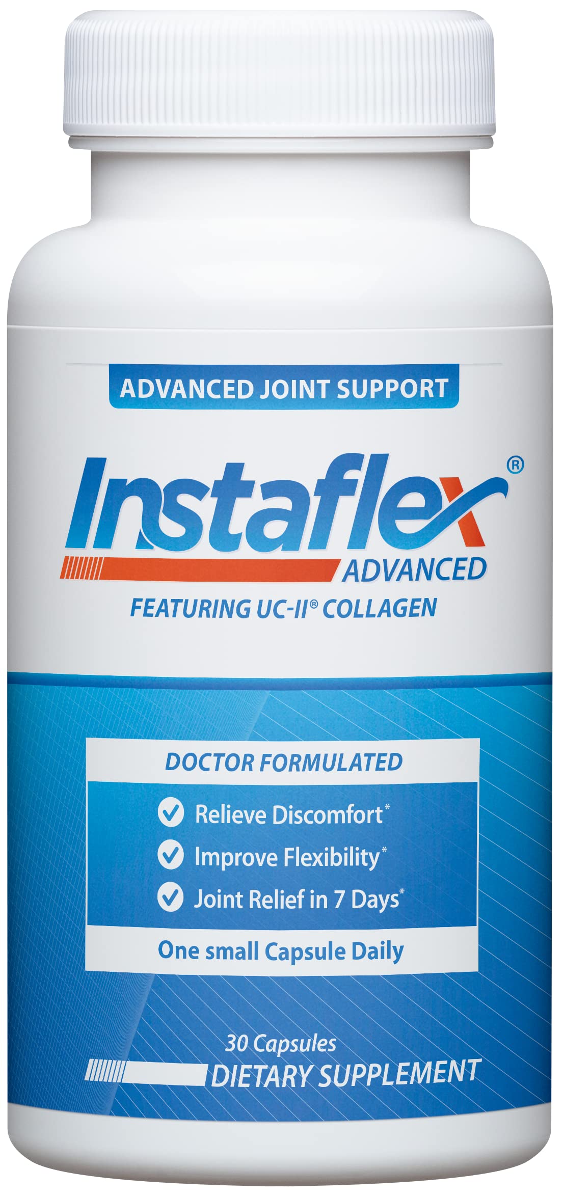 Instaflex Advanced Joint Support Supplement - Turmeric, Resveratrol, Boswellia Serrata Extract, BioPerine, UC-II Collagen- 30 Count Instaflex Au supplements