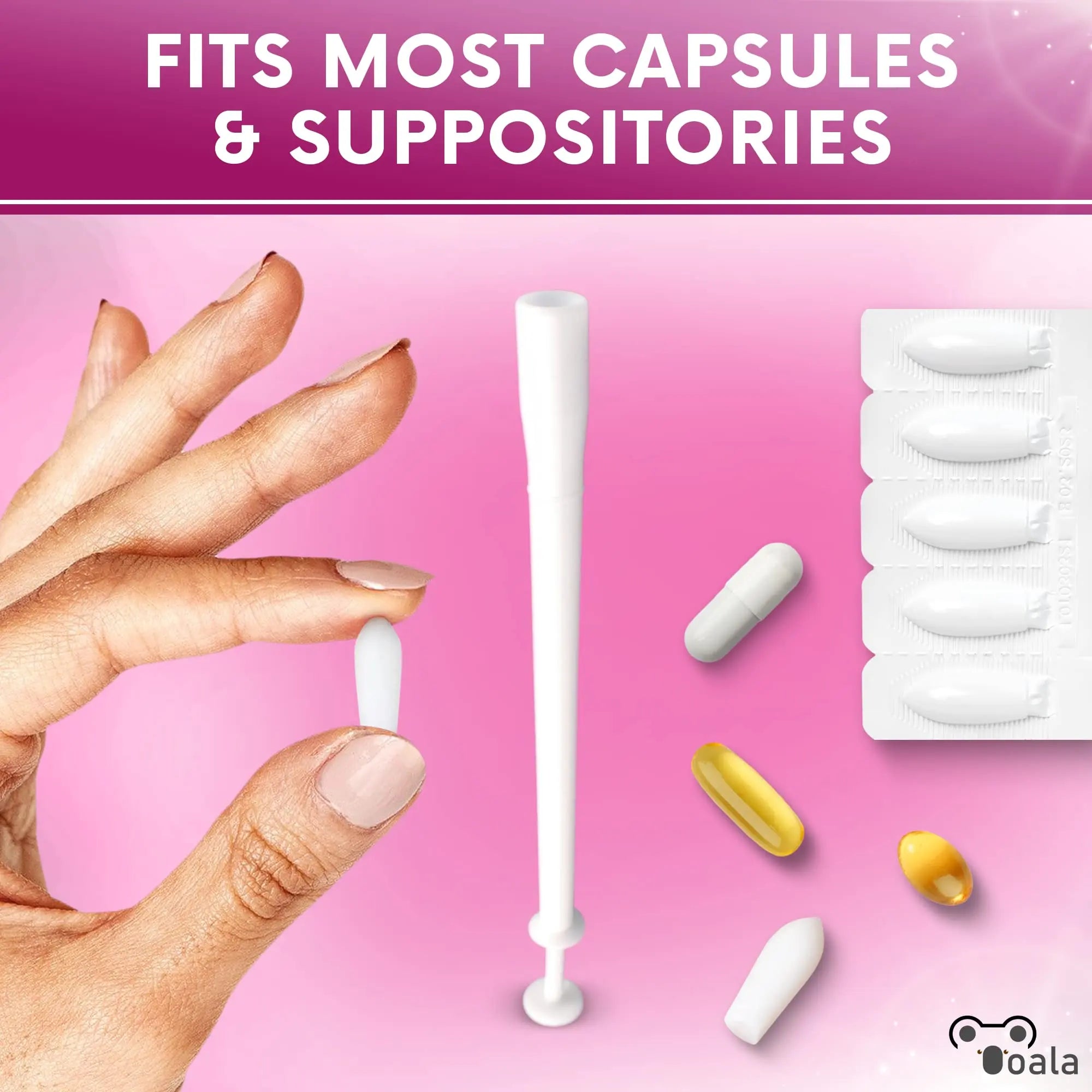 Ooala Disposable Vaginal Suppository Applicators (30-Pack) | Fits Most Brands, Pills, Tablets and Boric Acid Ooala Au supplements