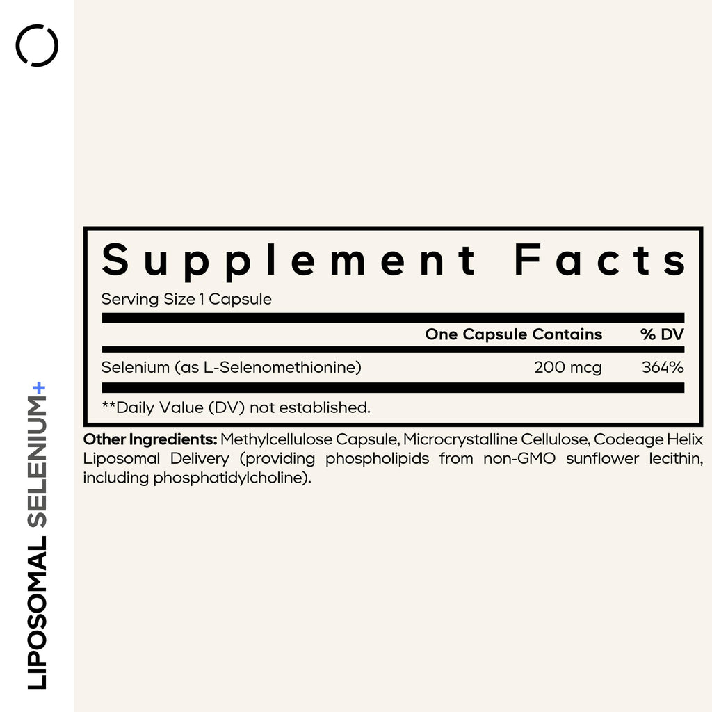 Codeage Selenium 200 mcg Supplement, 6-Month Supply, Immune Support, Mineral Cofactor Selenomethionine, Phospholipids, Vegan, Liposomal Delivery, 180 Capsules Codeage Au supplements