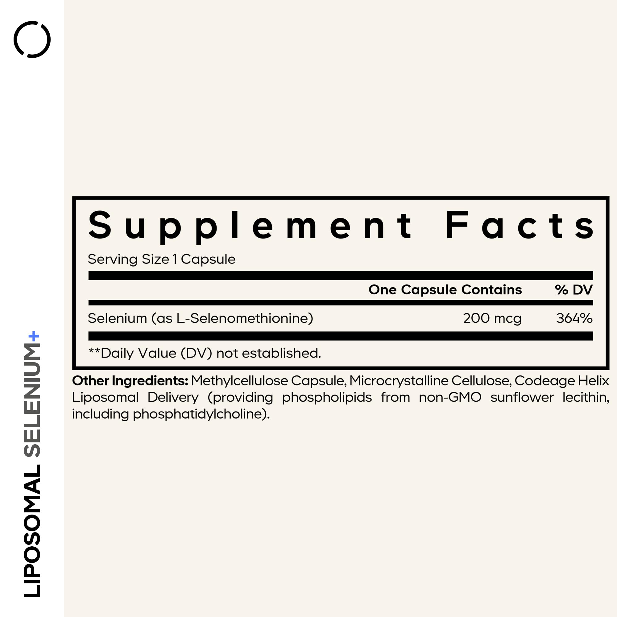 Codeage Selenium 200 mcg Supplement, 6-Month Supply, Immune Support, Mineral Cofactor Selenomethionine, Phospholipids, Vegan, Liposomal Delivery, 180 Capsules Codeage Au supplements