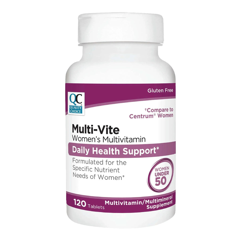 Quality Choice Womens Multi-Vite, Multivitamin Tablets for Daily Health Support Formulated for Women Under 50 in 120 Count Bottles Quality Choice Au supplements
