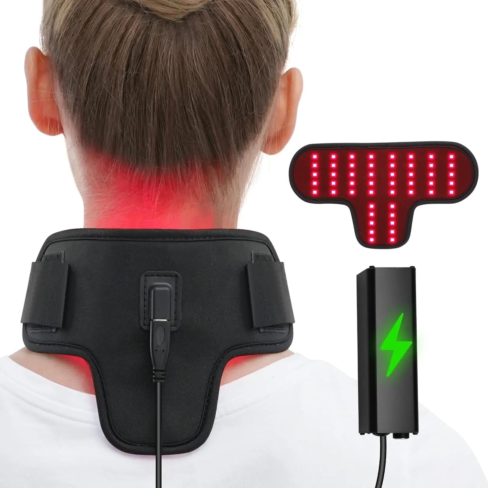 Rechargeable Red Light Therapy Neck Shoulder, Infrared Light Therapy for Body Pain Relief, Portable Red Light EnjoYield Au supplements