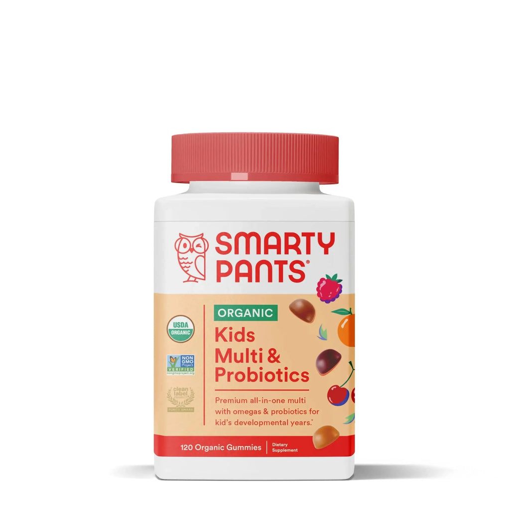 SmartyPants Toddler Multivitamin Gummies: Omega 3 Fish Oil (EPA/DHA), Vitamin D3, C, Vitamin B12, B6 & Organic Kids Multivitamin Gummies: Probiotics, Omega 3 (ALA), Vitamin D3, C, Vitamin B12 SmartyPants Au supplements