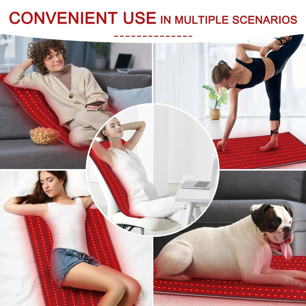 Red Light Therapy Pad 38 * 23.6 in - Red Light Therapy Body, 400 LEDs Using 660nm Red Light Rutollmit Au supplements