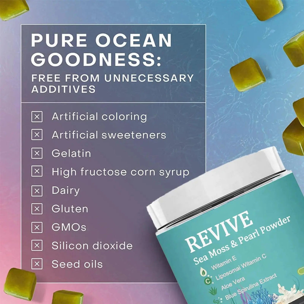 Giamau Revive Hair Gummies, Sea Moss Gummies, Natural Nutrient Blend for Hair Health Support – Gluten-Free, No Harsh Chemicals, 60 Gummies (1) Giamau Au supplements