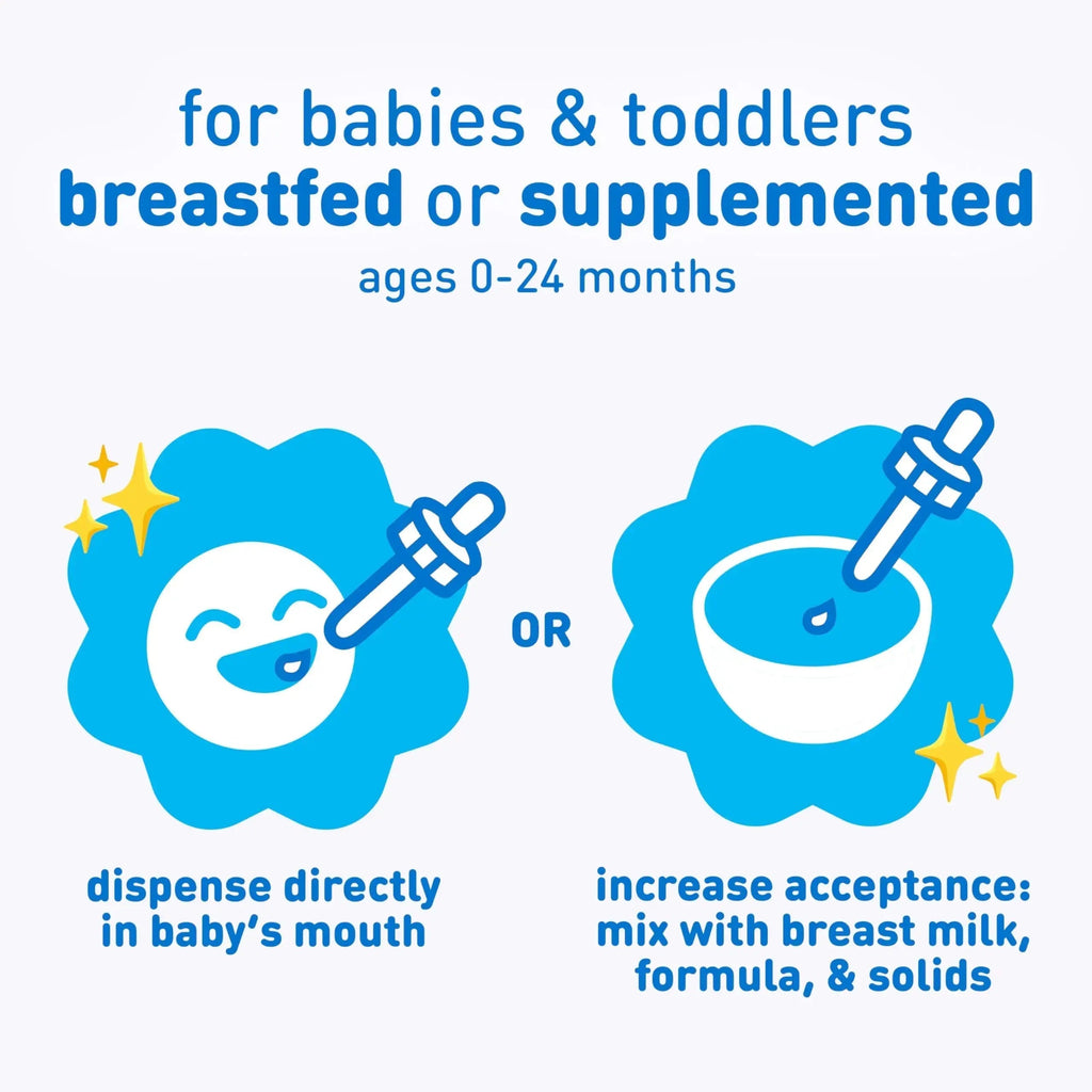 Enfamil Poly-Vi-Sol and Fer-in-Sol Iron Liquid Drop Multivitamin Supplements for Infants and Toddlers, 2x50 mL Dropper Bottle Enfamil Prenatals & Baby Vitamins Au supplements