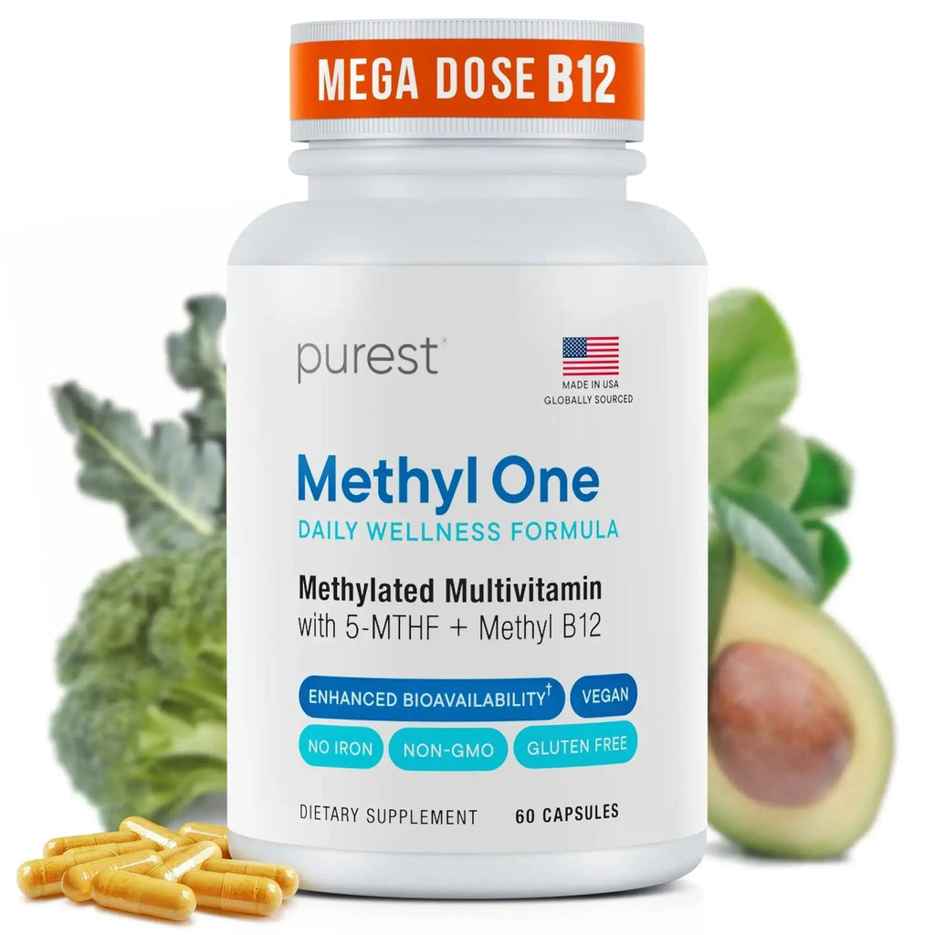 Purest® Methylated Multivitamin for Men & Women | Methylated B12 1000mcg, Biotin, B Complex with 600mcg Vitamin D, Vitamin C, E, A, Methylfolate | Super Natural Goods Au supplements