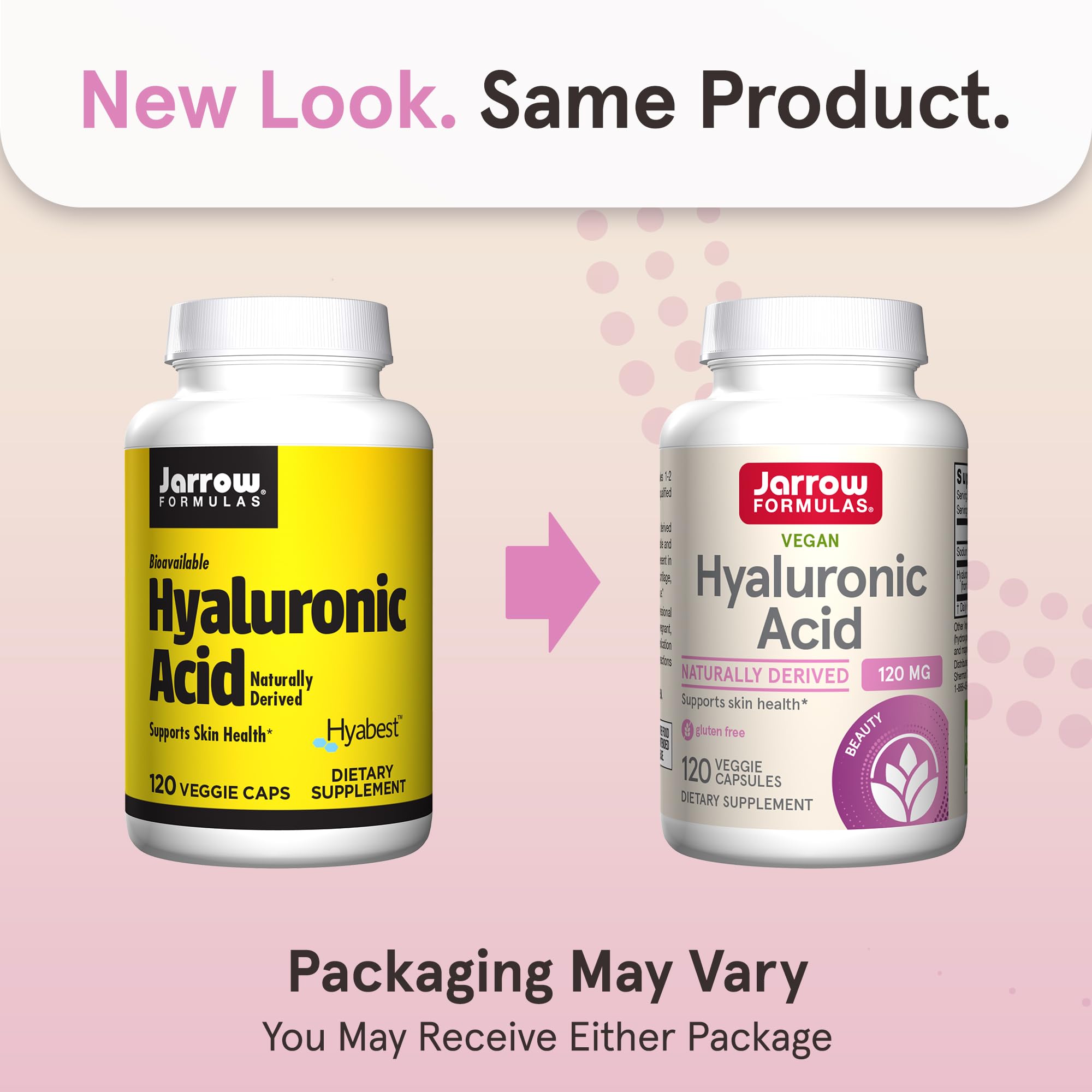 Jarrow Formulas® Hyaluronic Acid 120 mg, Dietary Supplement, Skin Health Support, 120 Veggie Capsules, Up to 60 Day Supply Jarrow Formulas Au supplements