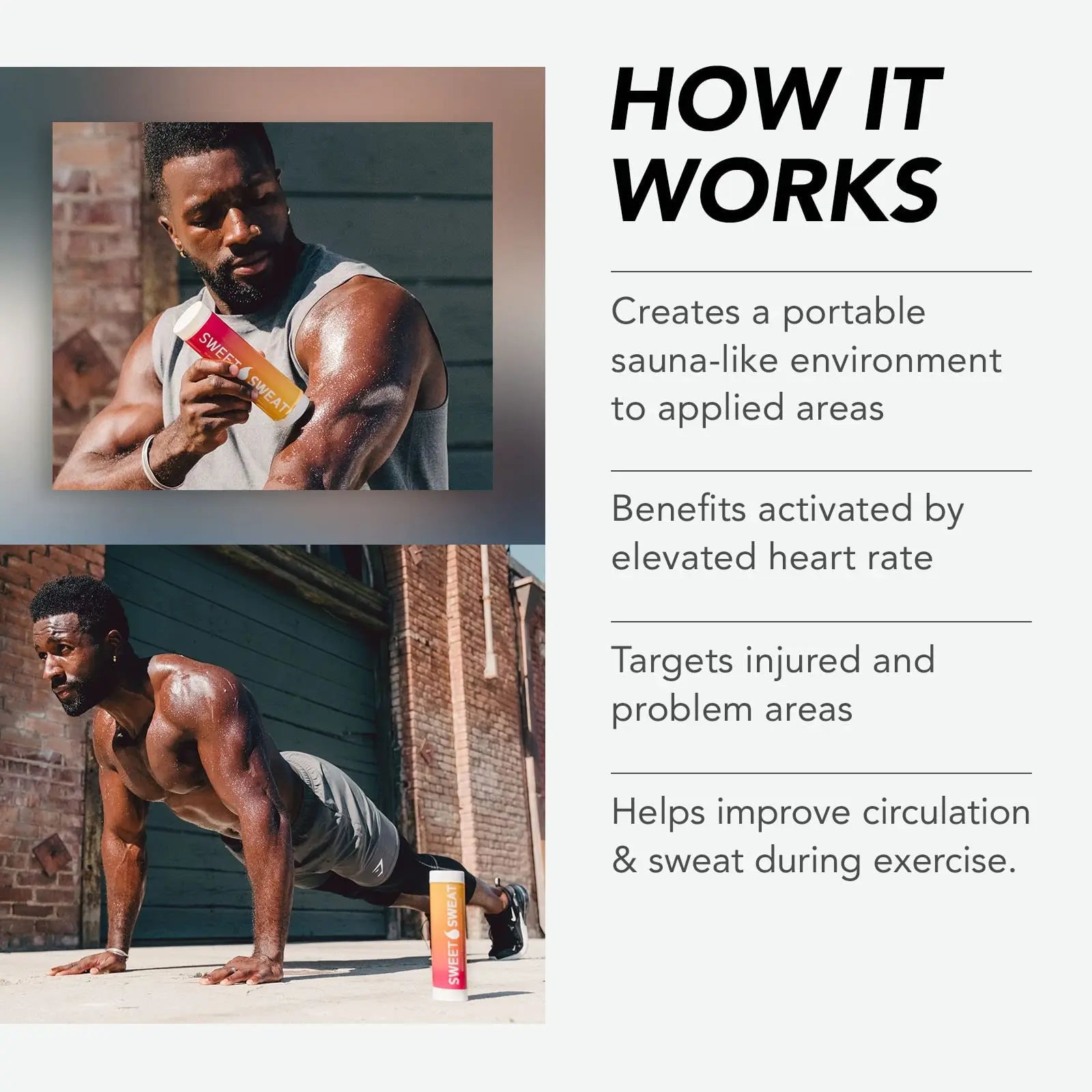 Sweet Sweat Workout Enhancer Roll-On Gel Stick - Sweat Harder and Faster Sports Research Au supplements