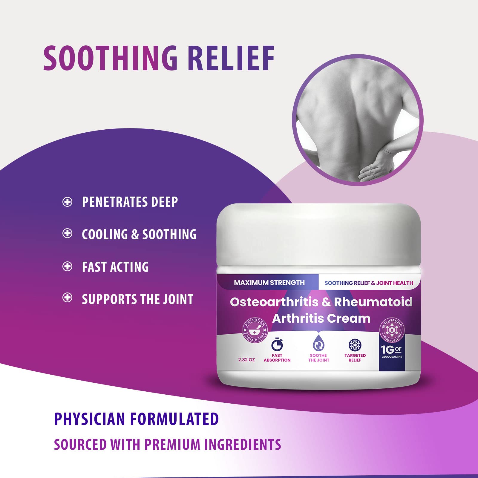 Osteoarthritis And Rhematoid Arthritis Cream By PMT – Soothing Relief For Your Knees and Hands. Includes 1 Gram Of Glucosamine; Arnica, Arginine, Glucosamine, Aloe - Cooling relief for Hands and Knees M PAIN MANAGEMENT TECHNOLOGIES Au supplements