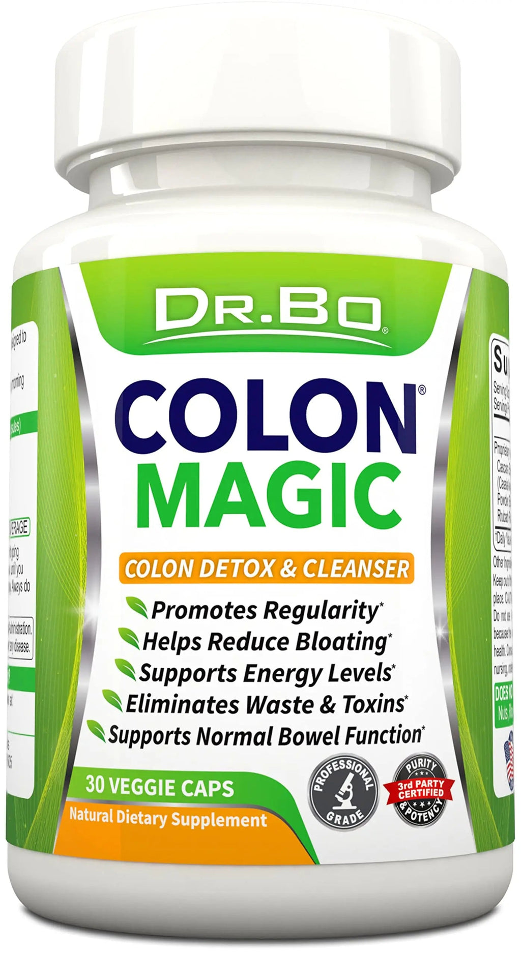 Colon Cleanse Detox Formula - Natural Bowel Cleanser Pills for Intestinal Bloating & Fast Digestive DR. BO Au supplements