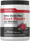 Nitric Oxide Beet Root Powder | 16 oz (454g) | Natural Mixed Berry Flavor | with Nitrates Horbäach Au supplements