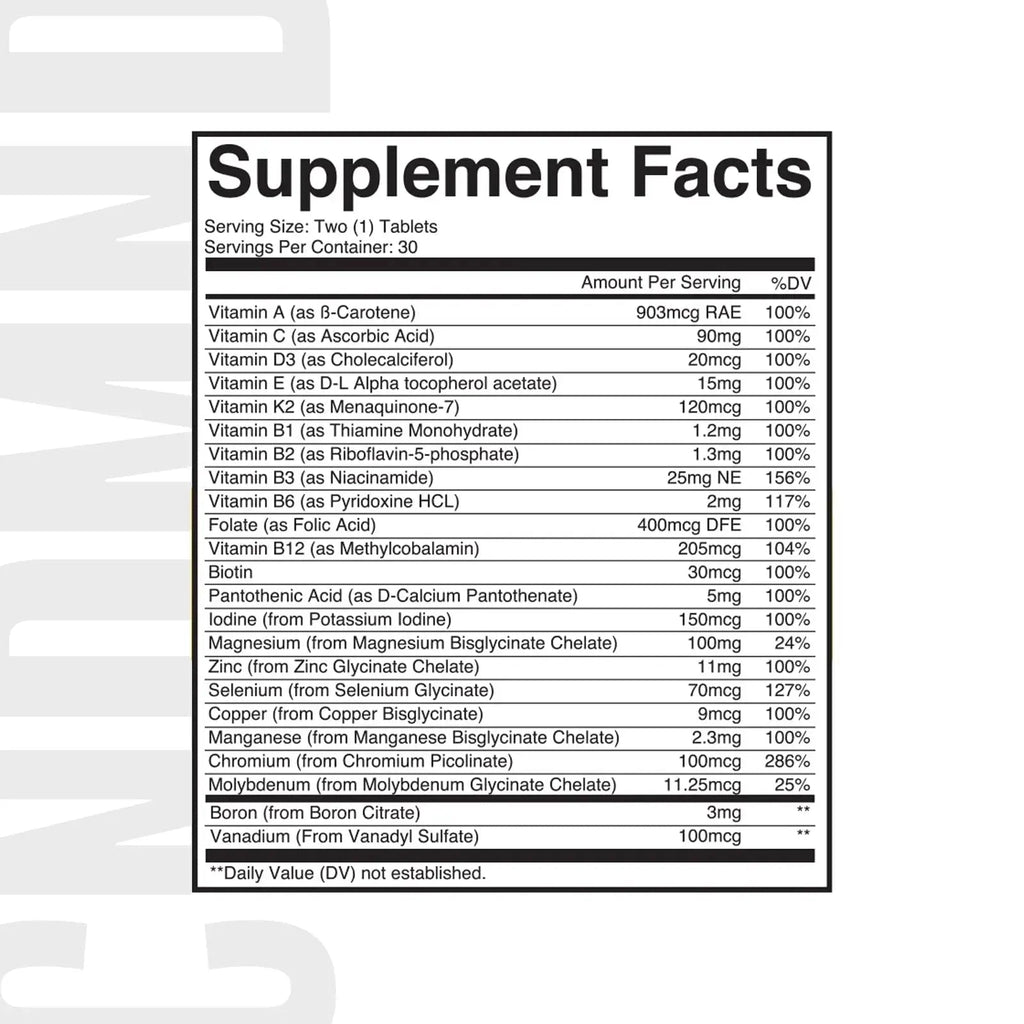 CONDEMNED Multivitamin for Men & Women | for Overall Wellness | Essential Vitamins, Minerals, & Nutrients CONDEMNED Au supplements