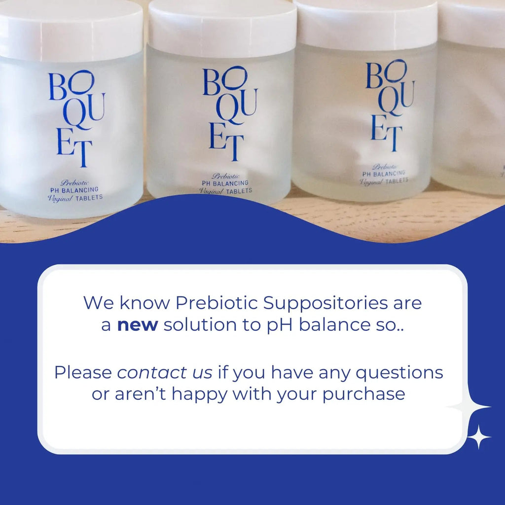 Boquet Vaginal Prebiotic Suppository- Relieve Odor, Prevent Bacterial Vaginosis, Balance pH Boquet Au supplements