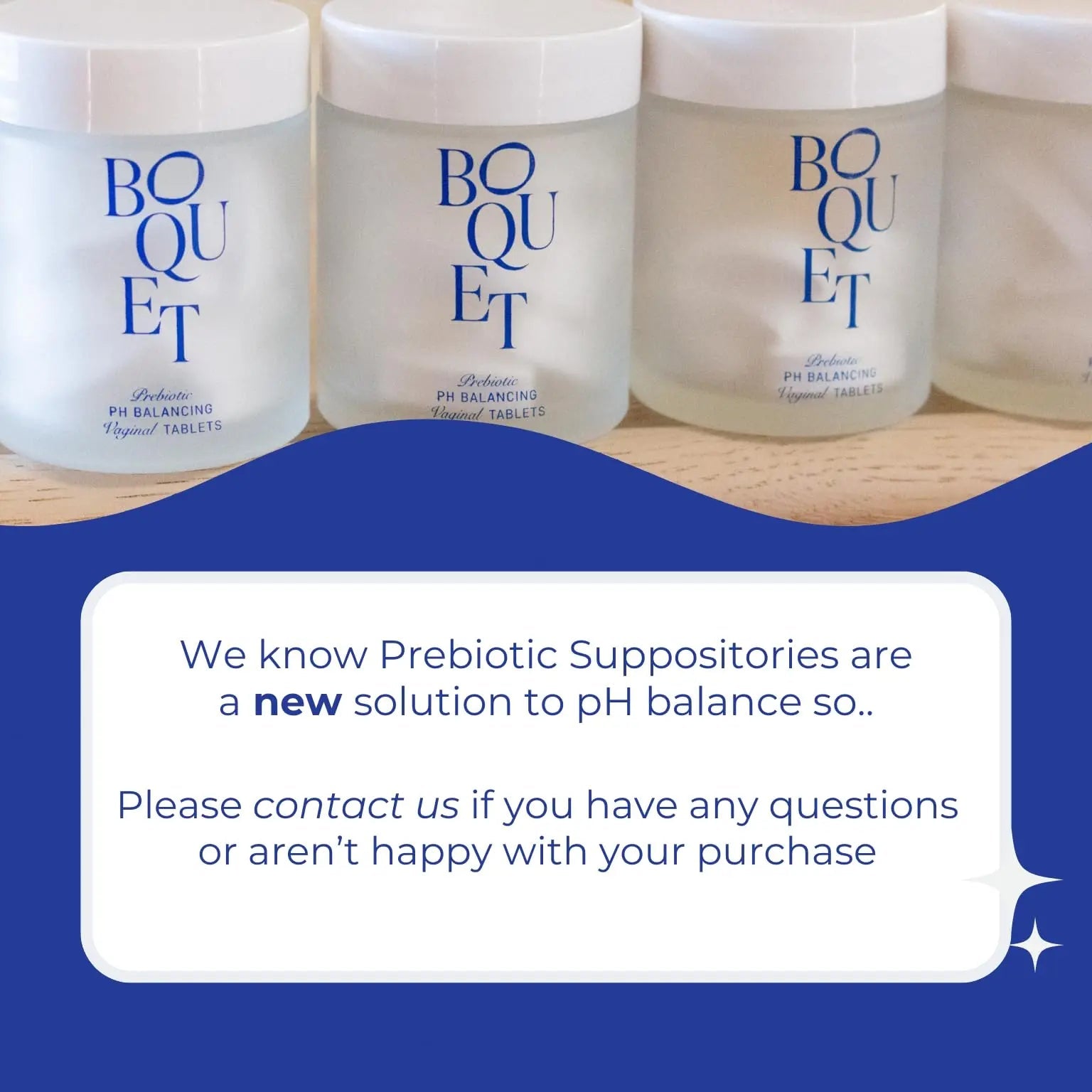 Boquet Vaginal Prebiotic Suppository- Relieve Odor, Prevent Bacterial Vaginosis, Balance pH Boquet Au supplements