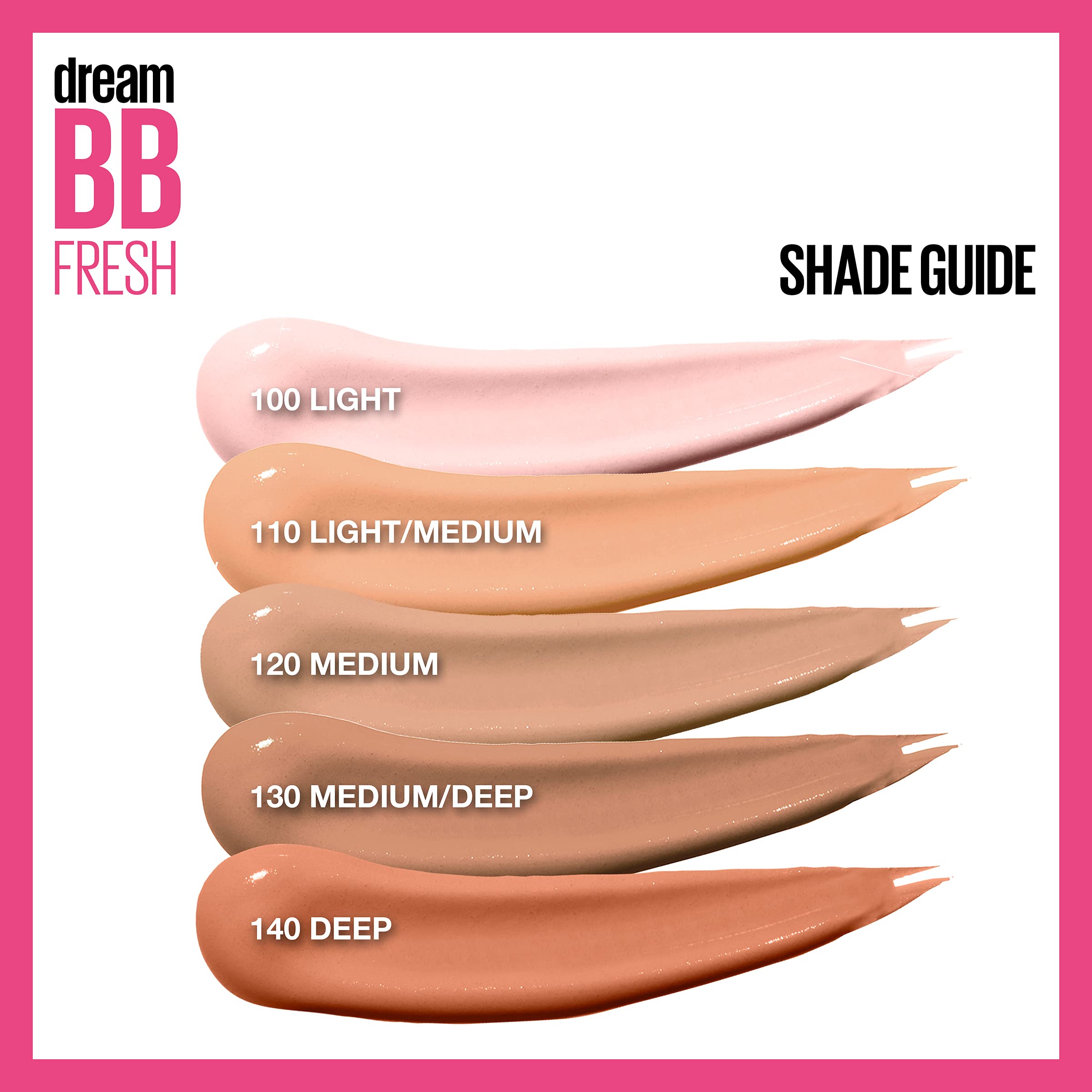 Maybelline Dream Fresh Skin Hydrating BB cream, 8-in-1 Skin Perfecting Beauty Balm with Broad Spectrum SPF 30