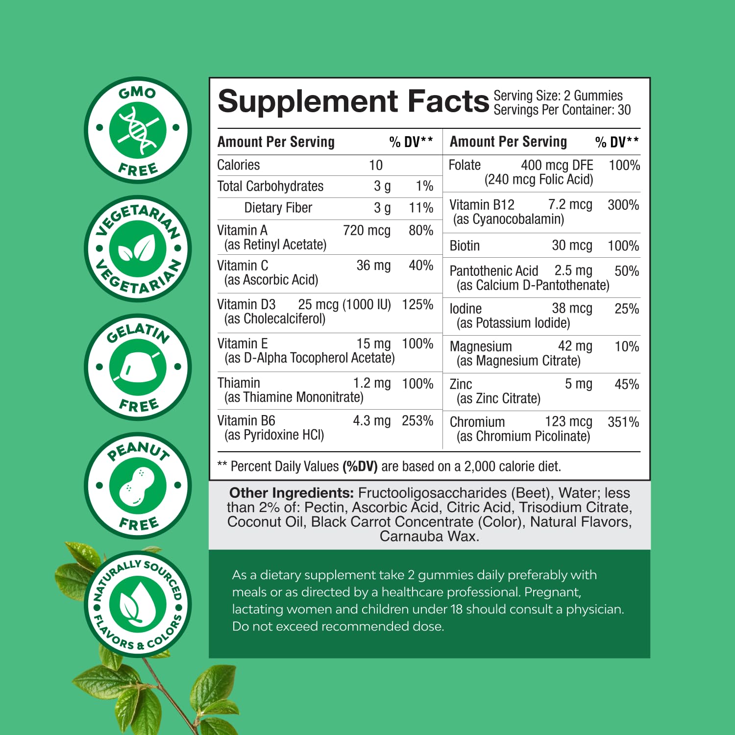 Teen Multivitamin Gummies 12-17 - Teen Boys & Girls Gummy Vitamins for Better Skin, Immune Strength, Mood & Energy Support - Teenage Girl & Boy Supplements