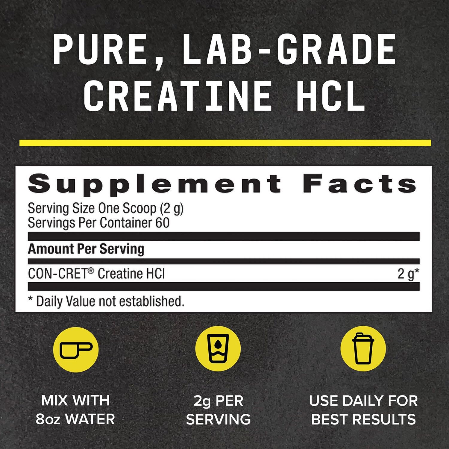 BEYOND RAW Creatine HCl Powder, Science Backed, Lab Grade, Creatine for Women & Men, Muscle Strength, Energy Production, Athletic Performance, Cognitive Support,