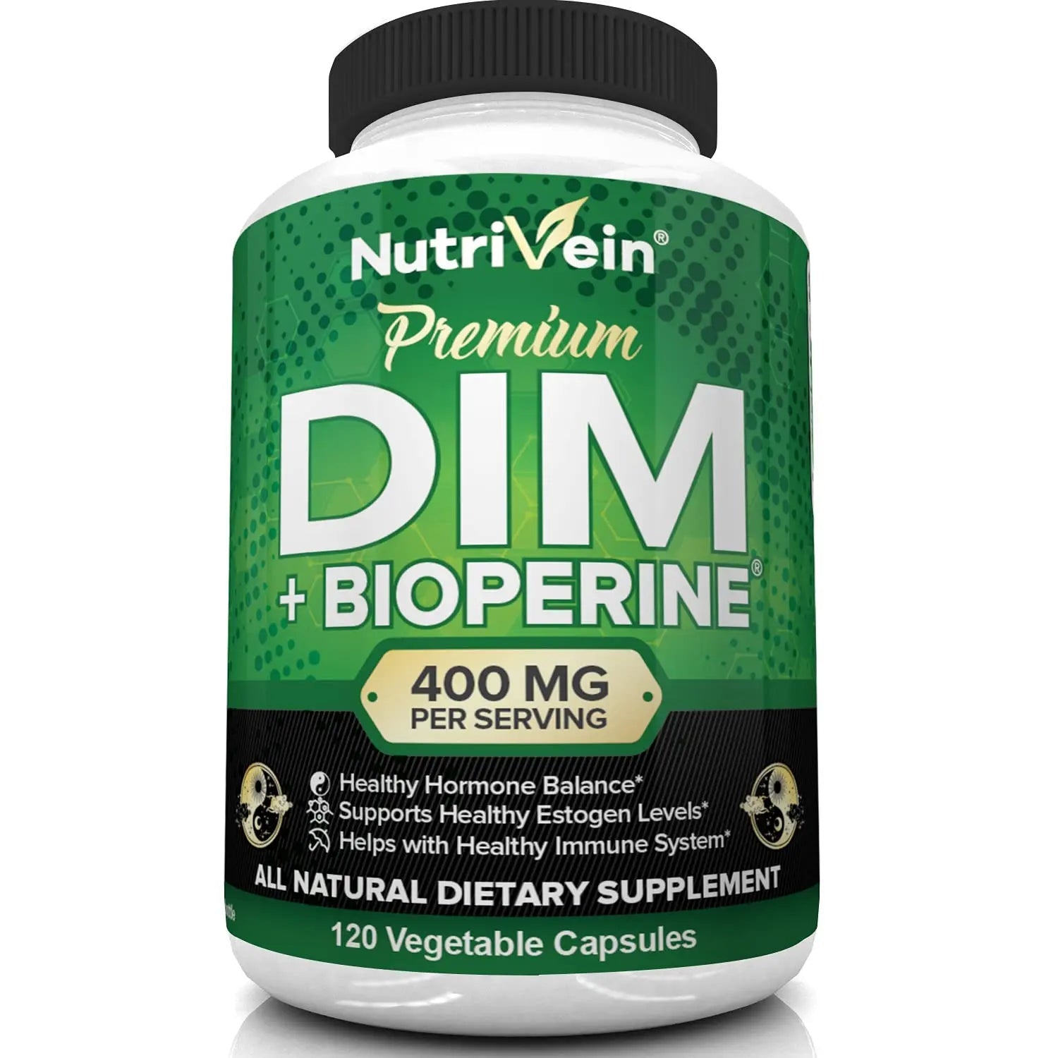 Nutrivein DIM Supplement 400mg Diindolylmethane Plus Bioperine - Maintain Hormone Nutrivein Au supplements