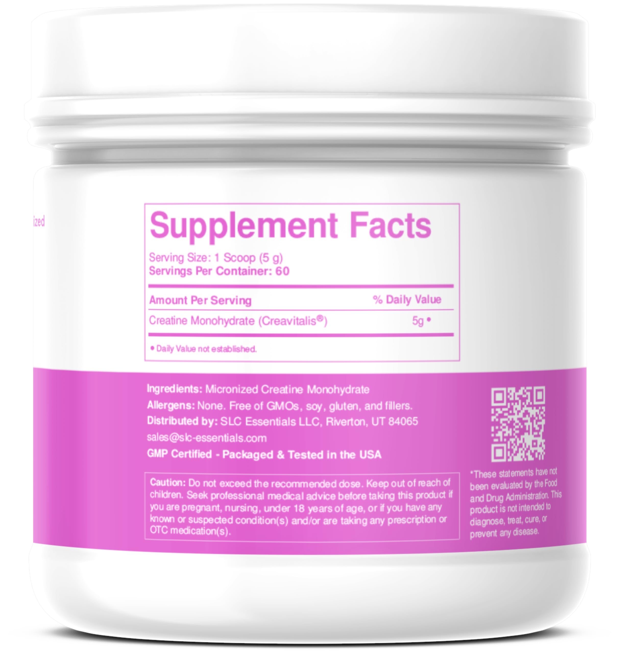 SLC Essentials Creatine Monohydrate Powder | 100% Pure Micronized Creavitalis® | German-Made | Unflavored, No Fillers | Supports Muscle Strength, Recovery, & Cognitive Energy | 5g Servings SLC Essentials Au supplements