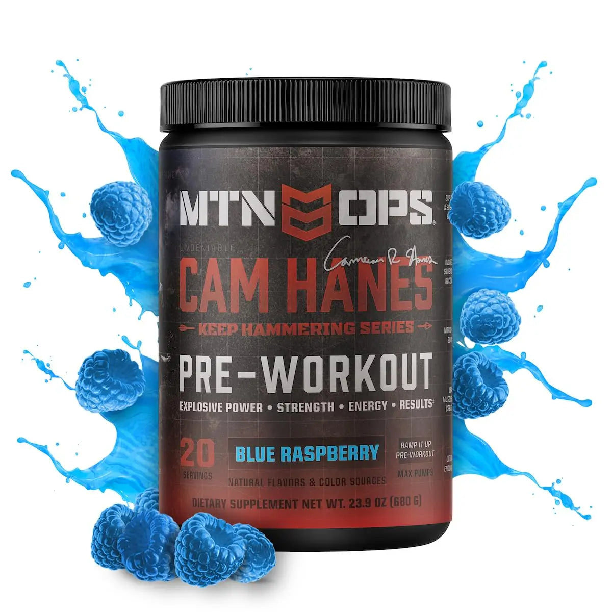 MTN OPS Pre-Workout Powder Energy Drink Keep Hammering Series by Cameron Hanes MTN OPS Au supplements