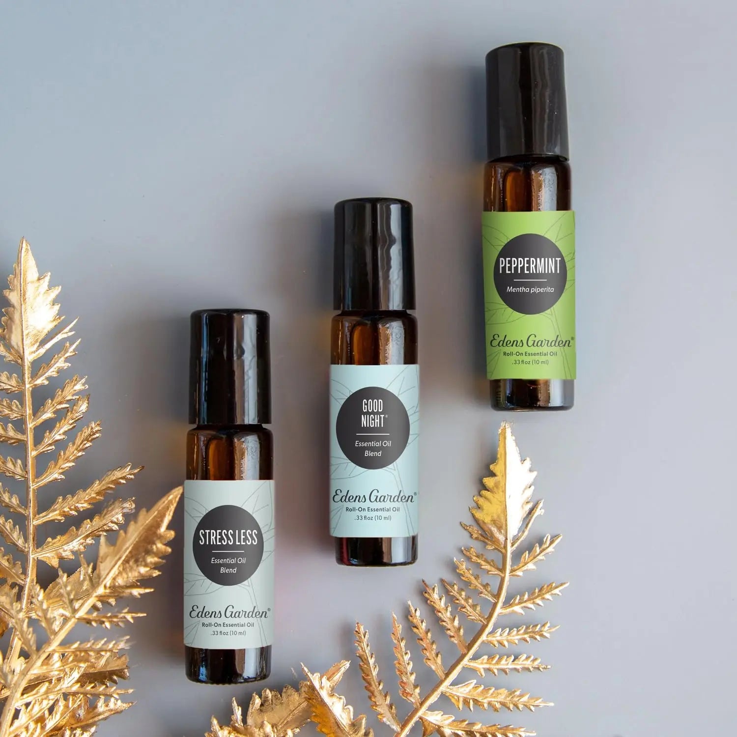 Edens Garden Essential Oil Roll-On Set (Good Night, Peppermint, Stress Less)- Aromatherapy Roller Edens Garden Au supplements