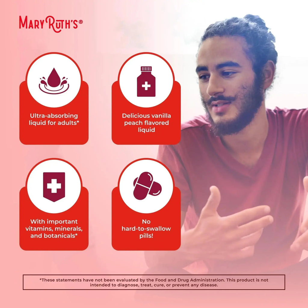 MaryRuth Organics Multivitamin for men | Sugar Free mens Multivitamin | Liquid Vitamins for men | Immune Support Supplement | MaryRuth Organics Au supplements