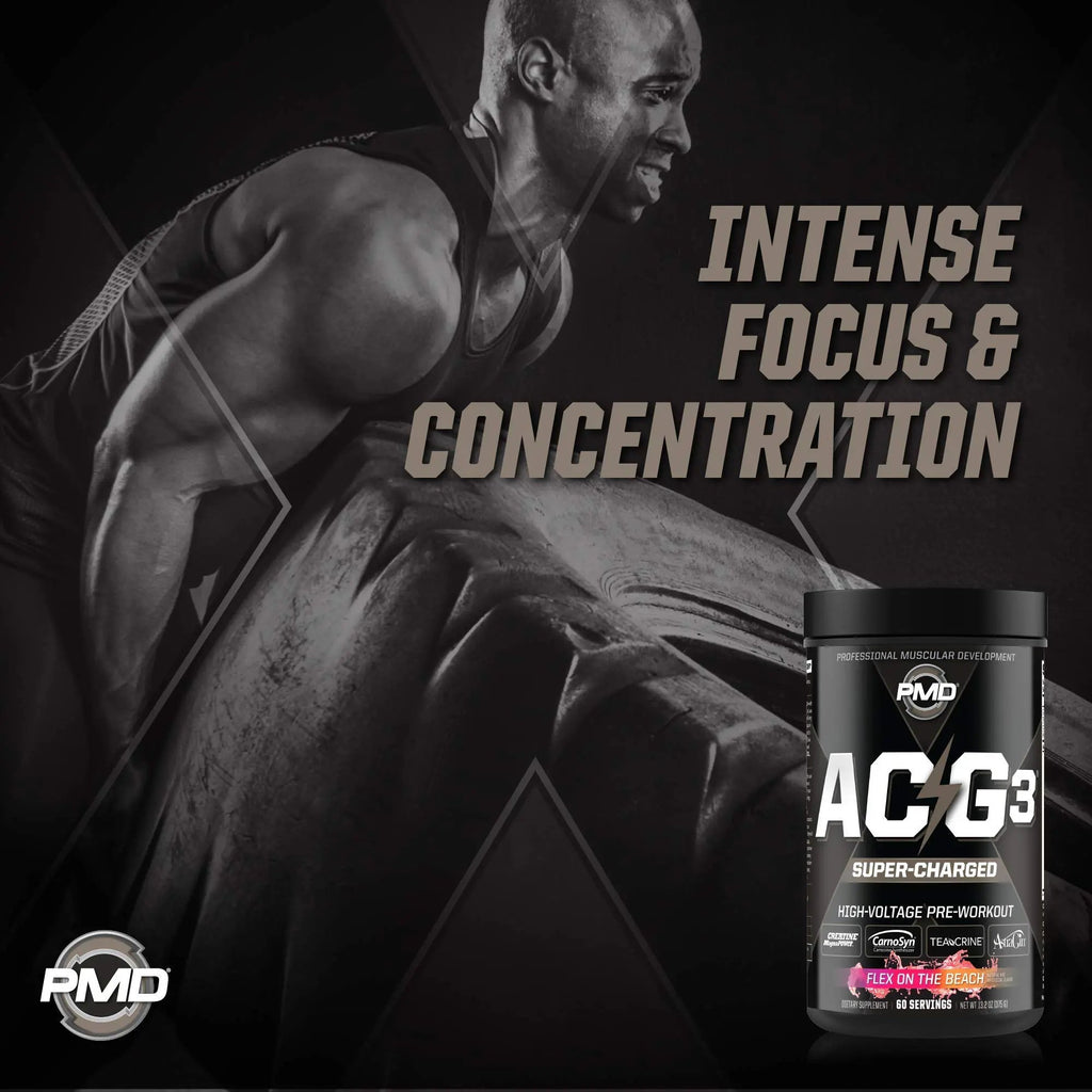 PMD Sports ACG3 Supercharged - Pre Workout - Powerful Strength, High Energy, Maximize PMD Au supplements