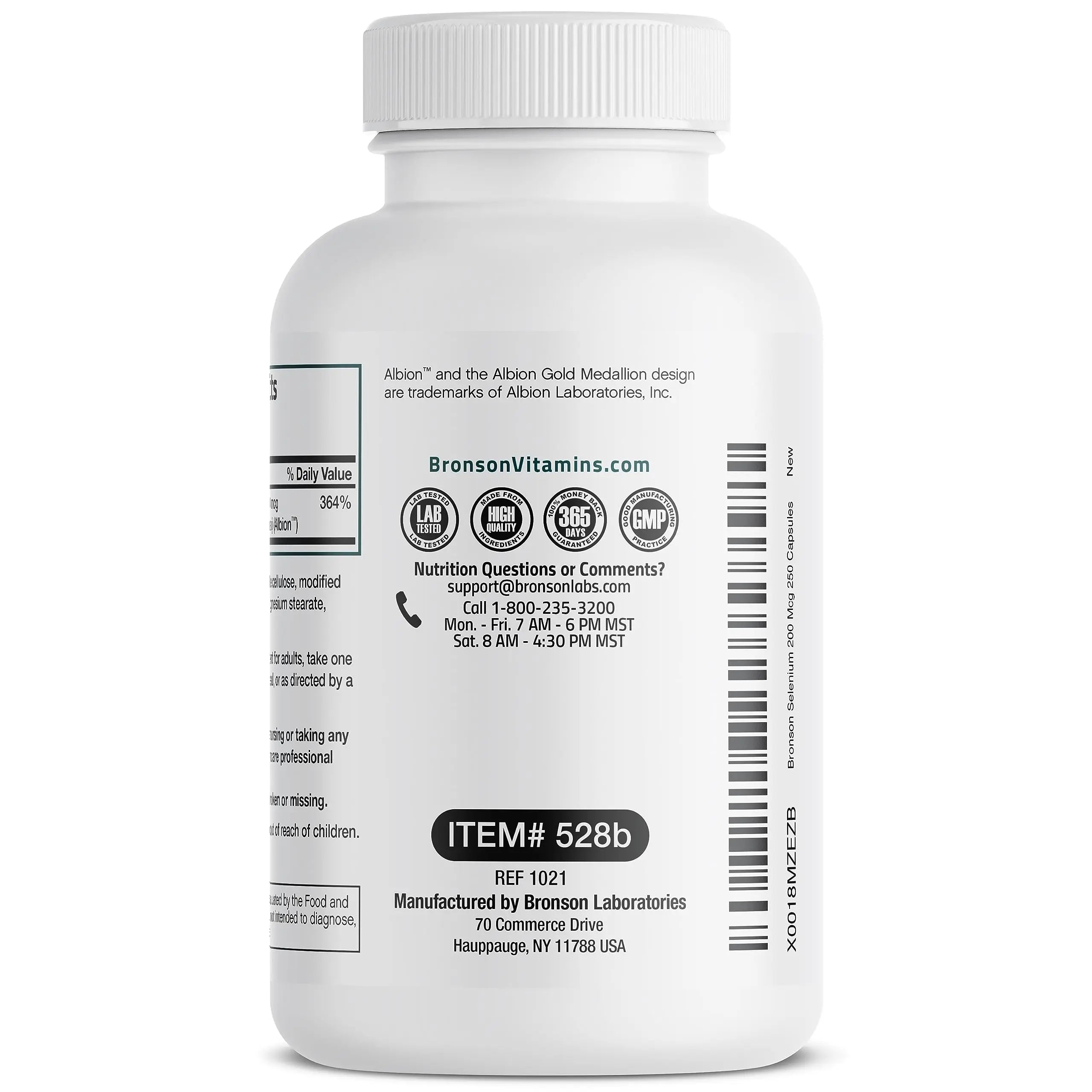 Bronson Selenium 200 mcg – Yeast Free Chelated Amino Acid Complex - Essential Trace Mineral with Superior Absorption Bronson Au supplements