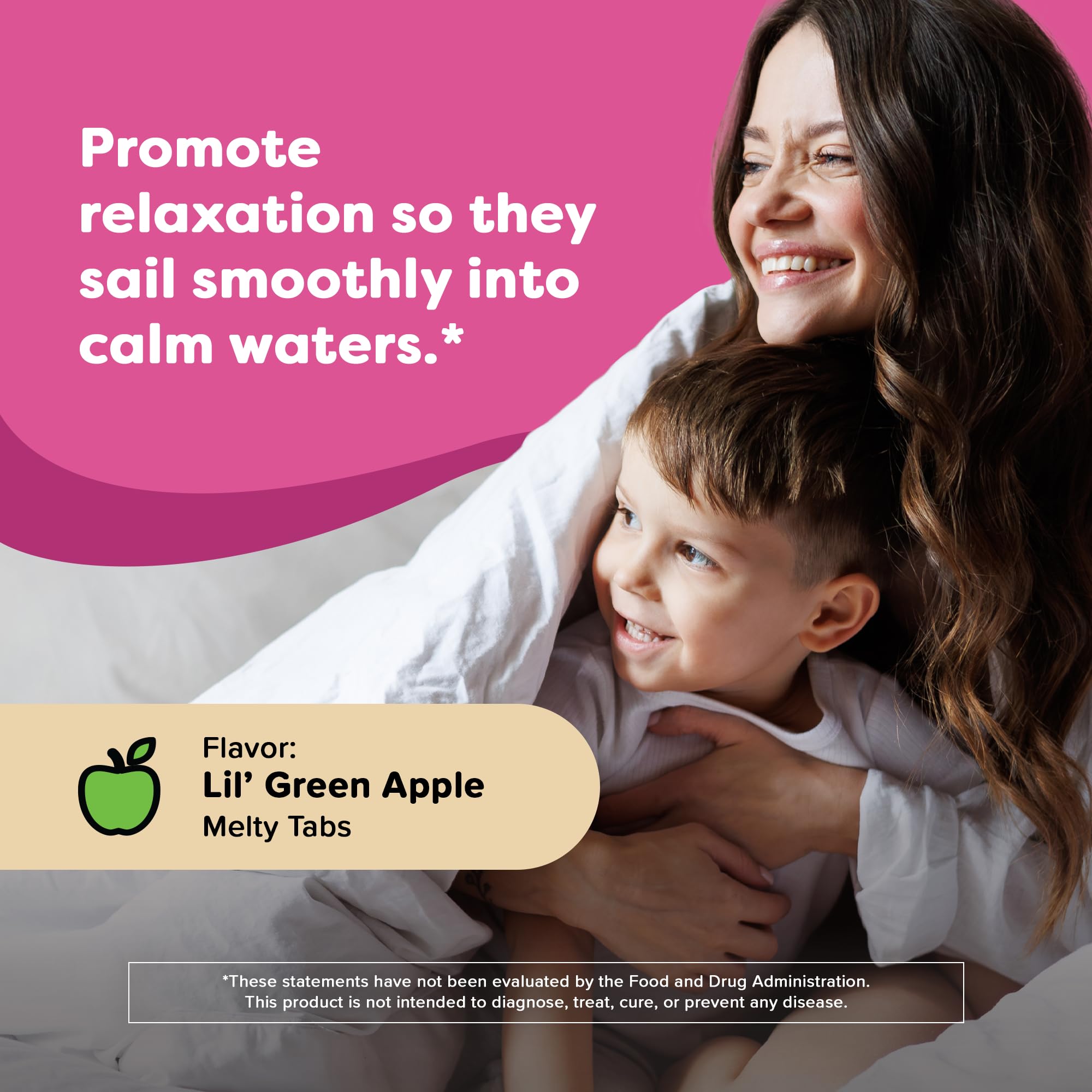 Renzo's Captain Calm Kids Magnesium Supplement with L-Theanine, Dissolvable Kids Vitamins for Relaxation and Mood Support, Sugar-Free Melty Tabs,