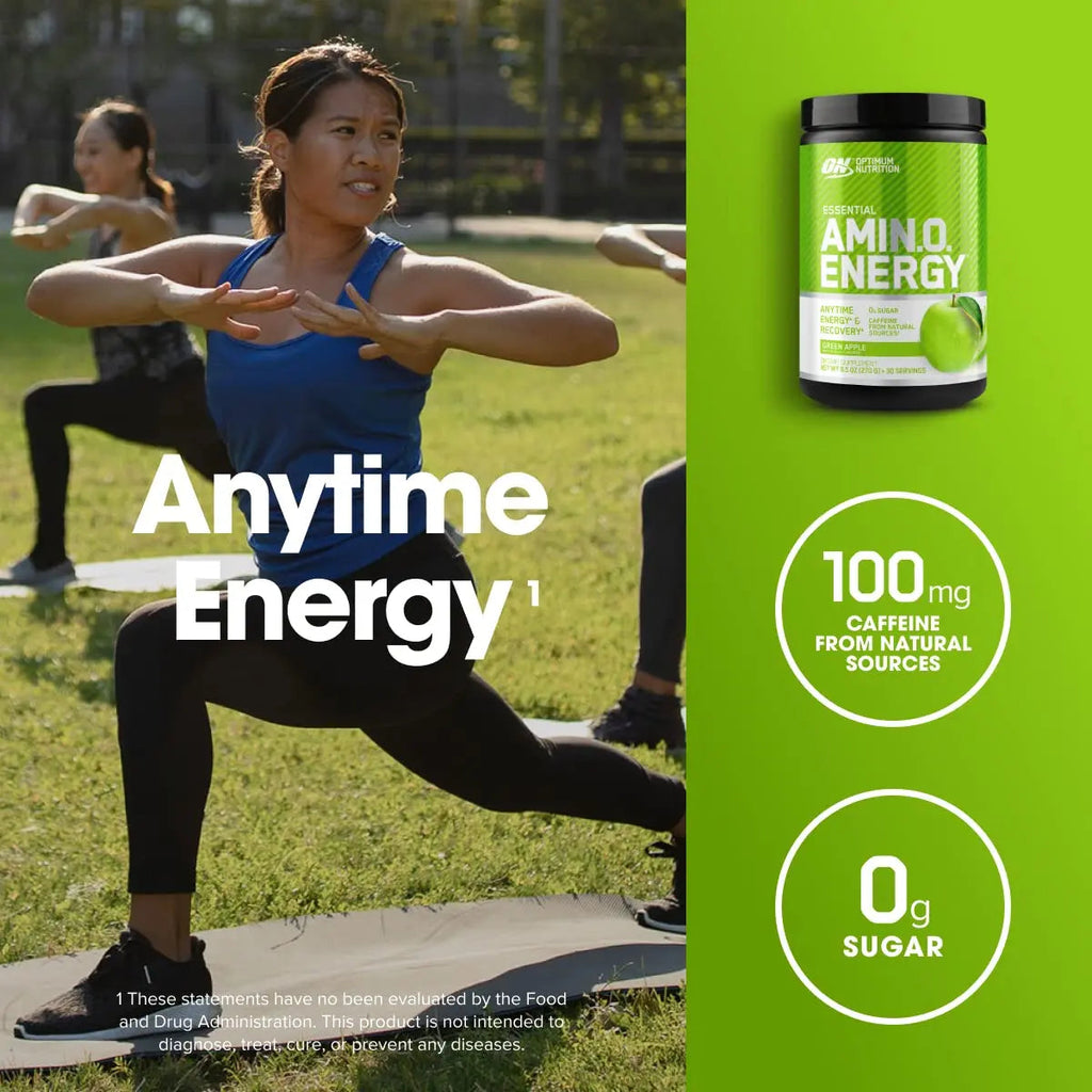 Optimum Nutrition Amino Energy - Pre Workout with Green Tea, BCAA, Amino Acids Optimum Nutrition Au supplements
