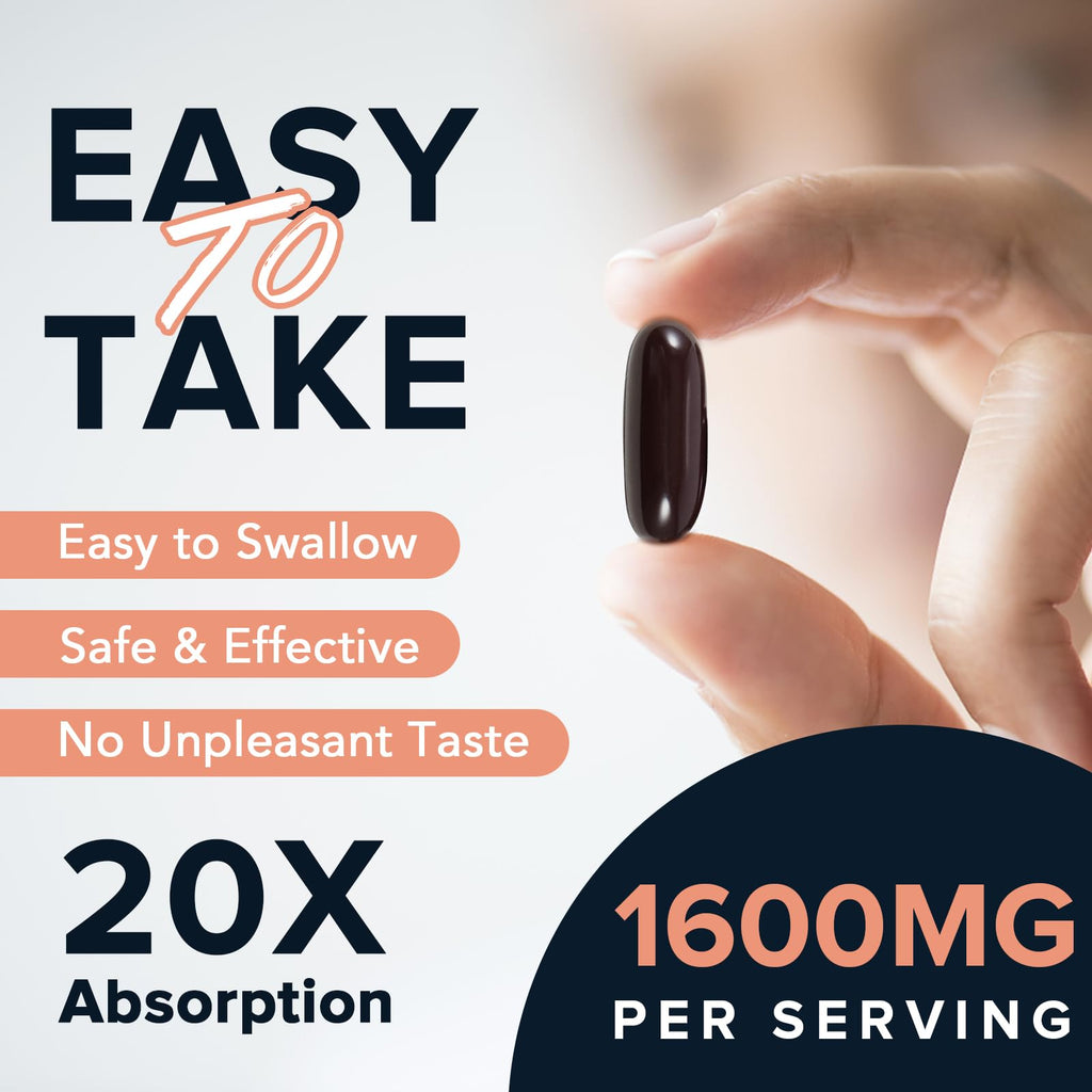 Fabamax 1600 mg Liposomal NAD Supplement, 98% Pure NAD+ Supplement, Superior Absorption, Alternative to Nicotinamide Riboside or NADH to Boost NAD+ for Aging Defense, Energy, Longevity,60 Softgels Fabamax Au supplements