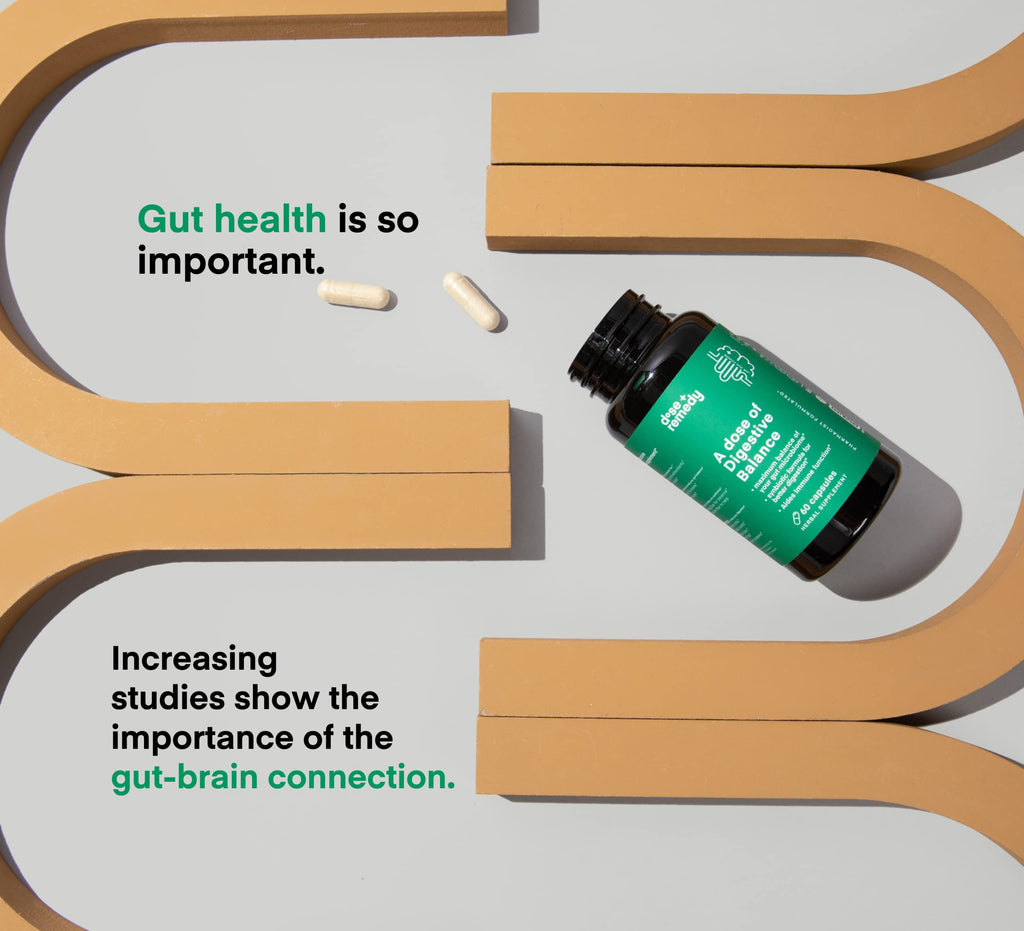 A dose of Digestive Balance-Gut Health Supplement-USDA-Kombucha, 7 Probiotic Strains and Prebiotics for Microbiome-Digestive Enzymes for Digestion