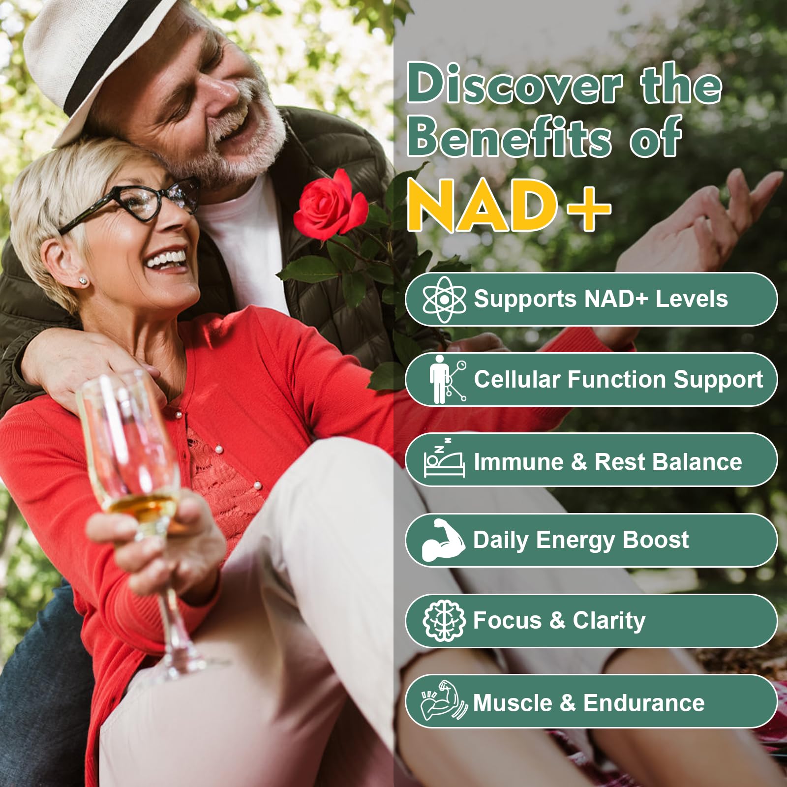 NAD Supplement 500mg, Pure Organic NAD+ Supplement for Women & Men, NAD+ with Trans-Resveratrol & CoQ10 & Quercetin for Cellular Energy & Healthy Aging, NMN Alternative (90 Vegan Caps) VitaHarbor Au supplements