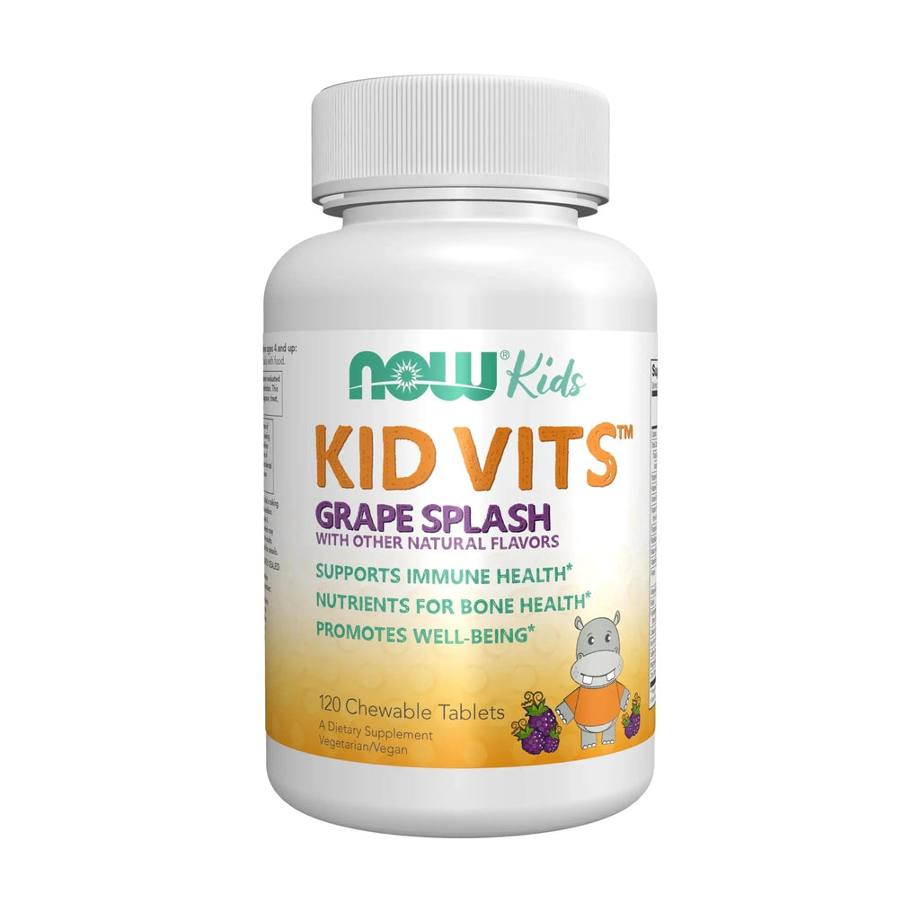 Now Kids Supplements, Kid Vits Multivitamin, Grape Flavor, 120 Chewable Tablets NOW Foods Au supplements