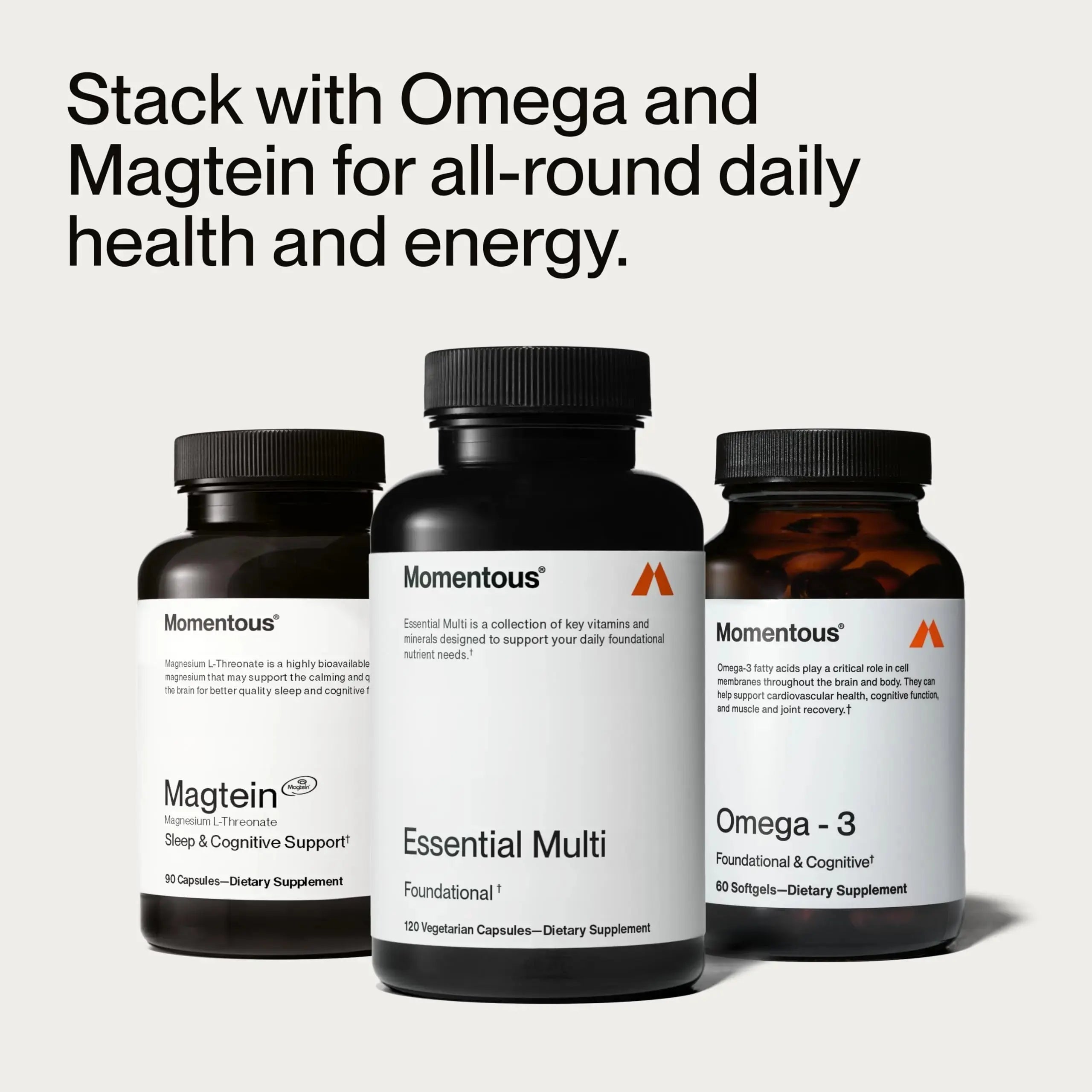 Momentous Essential Multivitamin for Women & Men - Complete Vitamin & Mineral Complex for Athletes & Wellness Enthusiasts - GMO- & Gluten-Free Momentous Au supplements