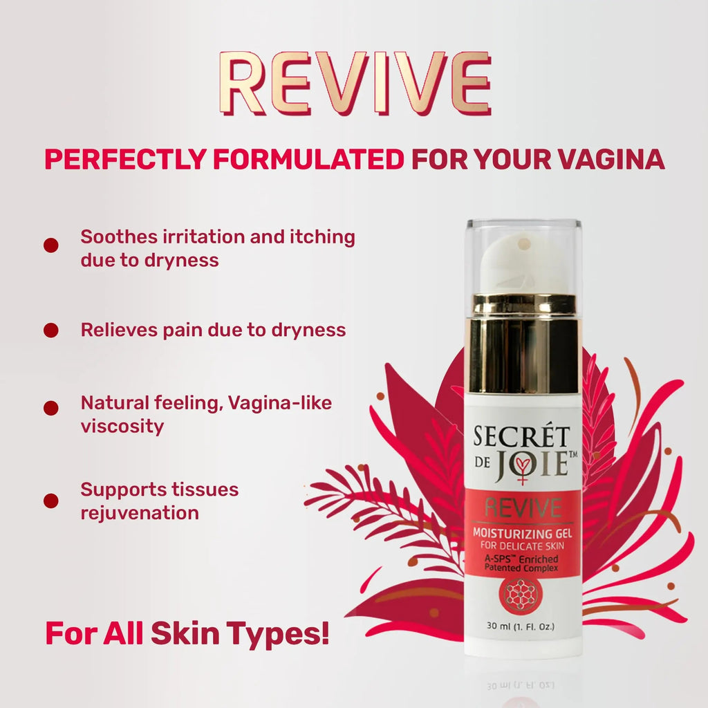 SECRET DE JOIE REVIVE Vaginal Moisturizer for Women - Long-Lasting Dryness & Discomfort Relief SECRET DE JOIE Au supplements