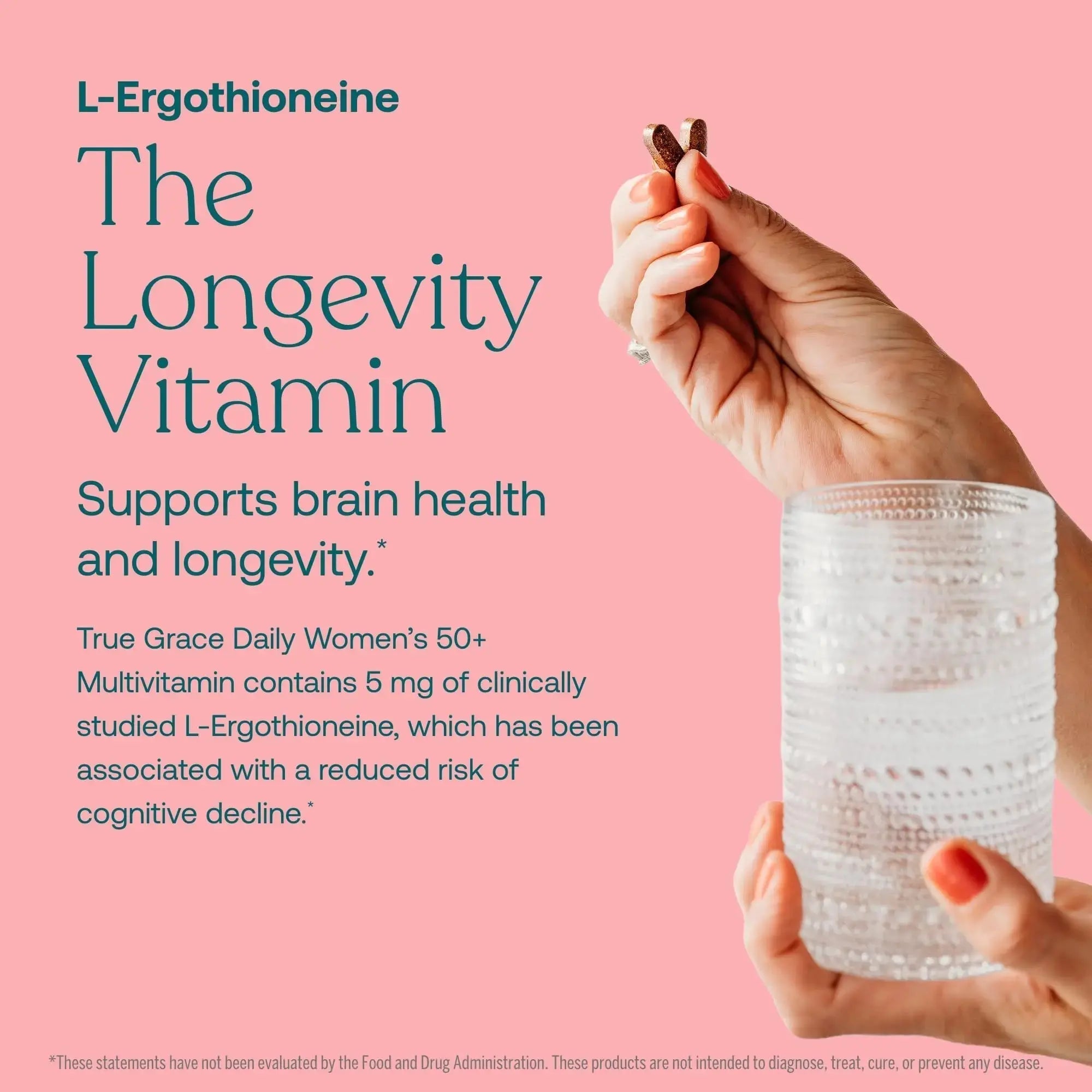 True Grace Daily Women’s Multivitamin 50+ - 60 Easy-to-Swallow Tablets - Immune, Energy, Longevity & Memory Support True Grace Au supplements