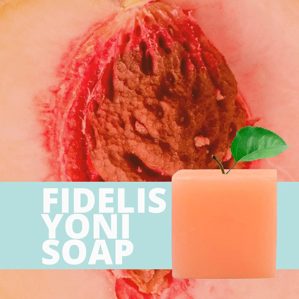 Fidelis Yoni Soap Bar (2 Pack) 3.5 Oz pH Balanced V Clean Natural Feminine Wash (Peach) Fidelis Au supplements