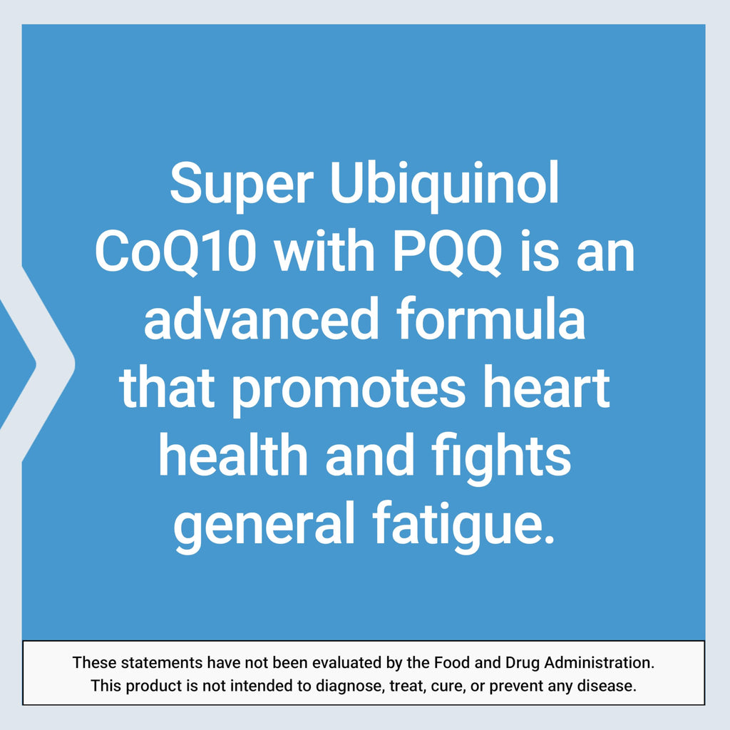 Life Extension Super Ubiquinol CoQ10 with PQQ, coenzyme Q10, pyrroloquinoline Quinone, Heart Health Supplement, Maximum Absorption